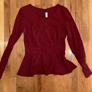 Stella McCartney long sleeve peplum shirt